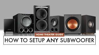 HOW TO Setup ANY SUBWOOFER for HOME THEATER. EASY Subwoofer Placement GUIDE