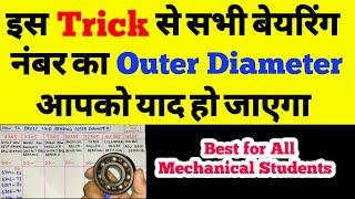 Bearing Outer Diameter Formula || Bearing Number Explained