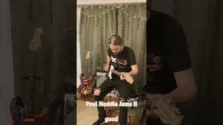 Fender Baritone Telecater Pool Noddle Jam II @fender #guitar #comedy #guitarist #telecaster