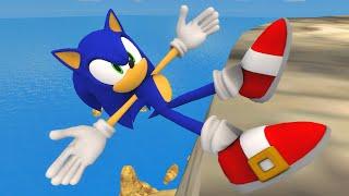 Sonic & Shadow Ragdoll Jumps & Falls (GMOD) Episode 481