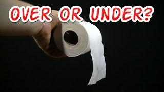 Toilet Paper Over Or Under Etiquette - Correct Way To Hang Toilet Paper