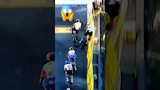 Horrible CRASH Fabio Jakobsen During Cycling Sprint | Jakobsen vs Groenewegen #shorts