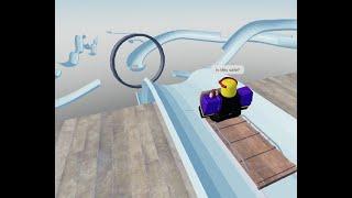 driving a sled on ice(sled obby)