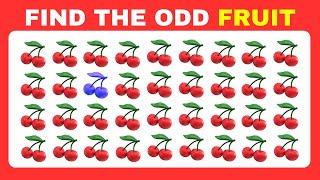 Find the ODD One Out - Fruit Edition  Easy, Medium, Hard - 45 Levels| CQG Quiz