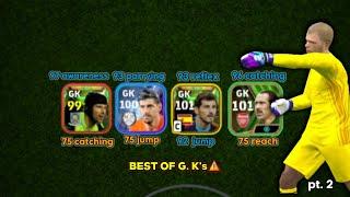 EVERY efootball G. K AND THEIR WEAKNESS.. PT 2 : WHO CAN HELP YOUR TEAM?