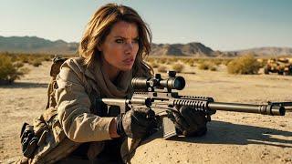 2024 Action Movie:Female Sniper Lurks in the Desert and Engages in a Firefight with the Enemy