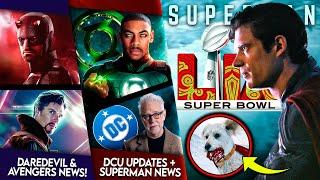 WHAT?! Superman Trailer NOT at Superbowl, DCU News/CinemaCon, Lanterns, Daredevil & MORE!