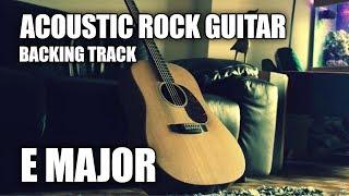 Acoustic Rock Guitar Backing Track In E Major