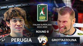 Perugia vs Grottazzolina | Italian Volleyball SuperLega 2024/2025