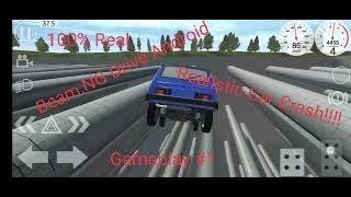 Simple Car Crash Physics Demo Gameplay #1: Crashing my Car | Beam.NG Drive Android | Realistic Crash