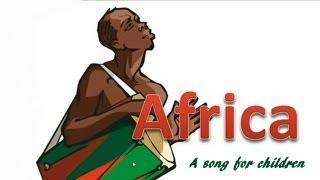 Songs for kids. Africa with one note accompaniment