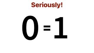 A Proof That 0=1 ( Can You Find The Mistake )!