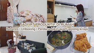 Aktivitas harian IRT di rumah minimalis | Beres beres pakaian numpuk | Unboxing dan masak sederhana