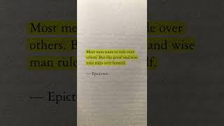 "The Greatest Power? Mastering Yourself. – Epictetus"                       #power #shorts