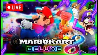  Live- Mario kart 8 deluxe CAN you BEAT me ? Playing with subs!