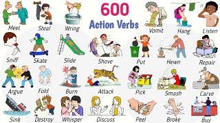 Learn 600+ Action Verbs | Super Common Verb Forms (V1, V2, V3) For Fluent In English