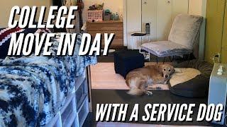 COLLEGE MOVE IN DAY with a SERVICE DOG