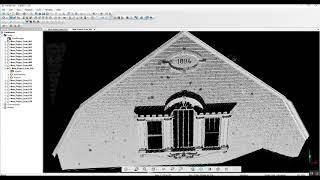 Atlantic Laser Scanning Services Tutorial FARO SCENE Checking Building Facade Detail