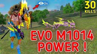 SOLO VS SQUAD || EVO MAX M1014 POWER!!! THE MOST AGGRESSIVE SHORTGUN IN FF|| 99% HEADSHOT INTEL I5