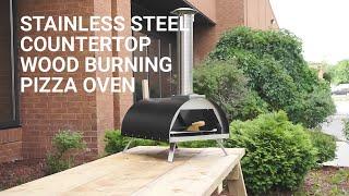 How to set up the OMCAN Stainless Steel Countertop Wood Burning Pizza Oven