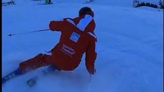 Top skiing  by Swiss Snow Demo ski team of Switzerland 