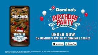 Domino's Biggest Birthday Party Ever! Free Gifts Worth ₹50 crores!