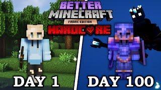 I Survived 100 Days in Hardcore Better Minecraft