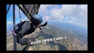 FANTASTIC SPANISH FLYING - AGER OPEN HANGGLIDING COMP TASK 1