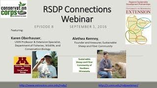 RSDP Connections Webinar 8 - UMN Monarch Lab & Sustainable Sheep and Fiber Community