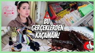 BOLCA TEMİZLİK VE DÜZEN  AŞIRI ISLAK KEK  BU SALATA HARİKA  DOLABIMI BOŞALTIYORUM  GÜNLÜK VLOG