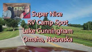 One of Best RV Camp spots we have found! Lake Cunningham Omaha, Nebraska