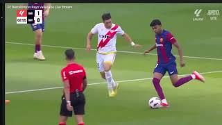 Lamine Yamal Assist Lewandowski Goal vs Rayo 19/05/2024