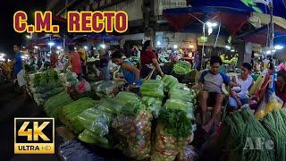 How to Buy Very Affordable Vegetables in Manila🫑| Divisoria Night Market | Walk Tour | Vendor [4k]