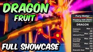 NEW Dragon Fruit FULL SHOWCASE! | Blox Fruits Dragon Fruit Full Showcase & Review