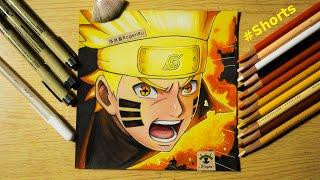 Easy coloring an anime character (Naruto Uzumaki) with Prismacolor pencils | Drawing manga [150]