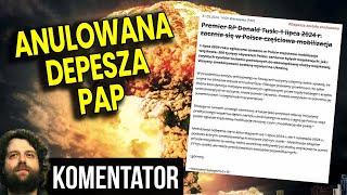 Anulowana Depesza PAP o Mobilizacji w Polsce Budzi Wiele Obaw! - Analiza Ator