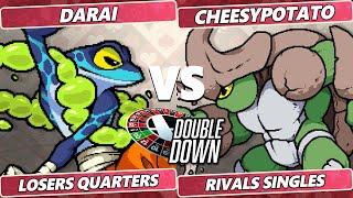 Double Down 2022 Losers Quarters - darai (Ranno) Vs. CheesyPotato (Kragg) ROA - Rivals of Aether