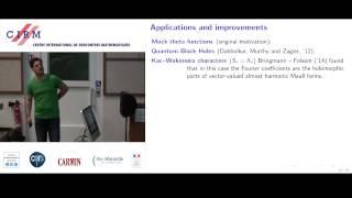 Sander Zwegers: Fourier coefficients of meromorphic Jacobi forms