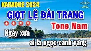 Giọt Lệ Đài Trang Karaoke Tone Nam ( Bm ) Nhạc Sống Âm Thanh Quá Hay | Trọng Hiếu