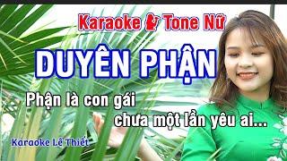 Duyên Phận Karaoke - Nhạc Sống Hay Tone Nữ (Gm) - Karaoke Lê Thiết