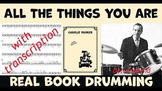 All the Things you are - Charlie Parker - Drum Transcription & Performance