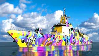 "Burst of Colors" Event Camouflage Preview (Modern Warships)