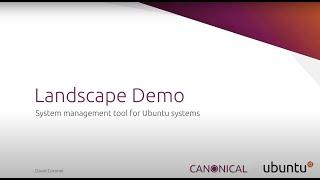 Ubuntu systems management - Landscape Demo