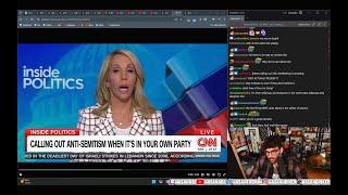 Antisemitism Allegations in Both Parties, Dana Bash Coverage- Hasanabi Reacts