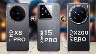 Xiaomi 15 Pro Vs vivo X200 Pro Vs Oppo Find X8 Pro Specs Review