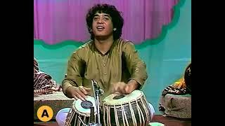 Ustad Zakir Hussain ~ 1985 Doordarshan Recital ~ HD