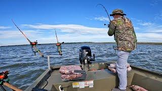 Dragging Baits For Blue Catfish! (Milford Lake)