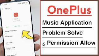 OnePlus Music Application Problem Solve | All Permission Allow in OnePlus