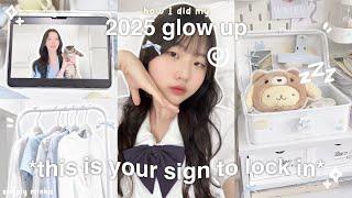 *EXTREME* GLOW UP for 2025 : new year prep, getting bangs, journal tour, how I changed my life,etc!