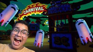 CRIEI O PRIMEIRO PARQUE DE DIVERSÕES PARA FANTASMAS! (ROBLOX - HORROR CARNIVAL TYCOON)